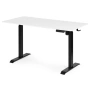Електрическо бюро, 140x70 см, регулируема височина 76-121 см, бял с черен, ModernHome, снимка 7