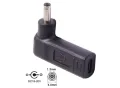 НОВ! PD 65W Адаптер USB C към DC 2.5x1.3mm конвертор за ъглов лаптоп таблет, снимка 6