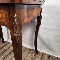 Старинна игрална маса с интарзия, снимка 8 - Антикварни и старинни предмети - 44975742