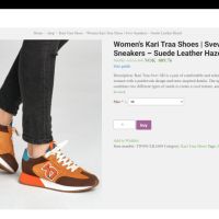 KARI TRAA Leather Women Shoes Размер EUR 39 / UK 5,5 дамски обувки естествена кожа 154-14-S, снимка 2 - Маратонки - 45288941