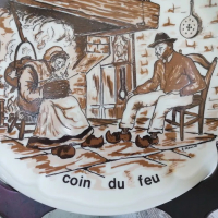 Френска колекционерска порцеланова чиния Limoges, снимка 4 - Колекции - 45068463