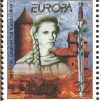 Чиста марка Европа СЕПТ 1997 от Латвия, снимка 1 - Филателия - 45482209