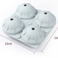 Силиконови формички за лед с форма на четири големи топки, снимка 1 - Форми - 45689600
