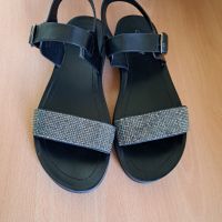 Дамски черни сандали, снимка 3 - Сандали - 45915820