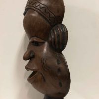 Дървена, маска, автентична, антик, ръчна изработка, Африка, снимка 3 - Антикварни и старинни предмети - 45747307