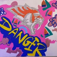 Graffiti Danger картина, снимка 3 - Картини - 45735892