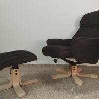 Комфортно скандинавско релакс кресло, снимка 4 - Дивани и мека мебел - 45687342