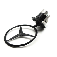 Емблема мерник за Mercedes Benz Black Logo, снимка 2 - Аксесоари и консумативи - 45059350