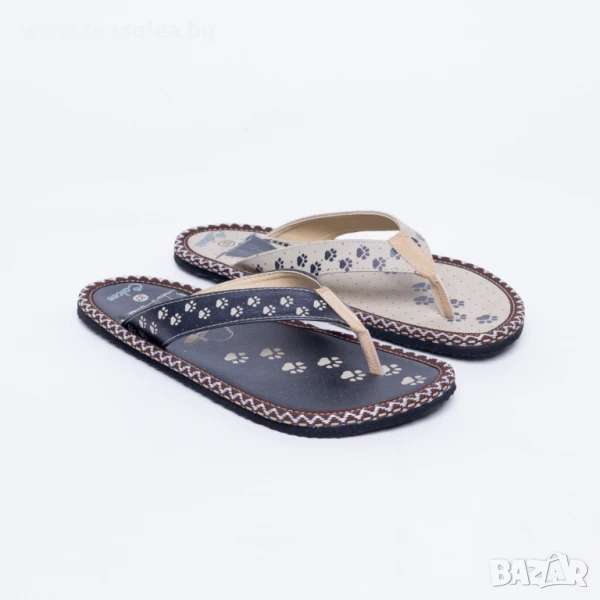 Цветни дамски чехли за плаж тип джапанки | Марка Tuasolea, снимка 1