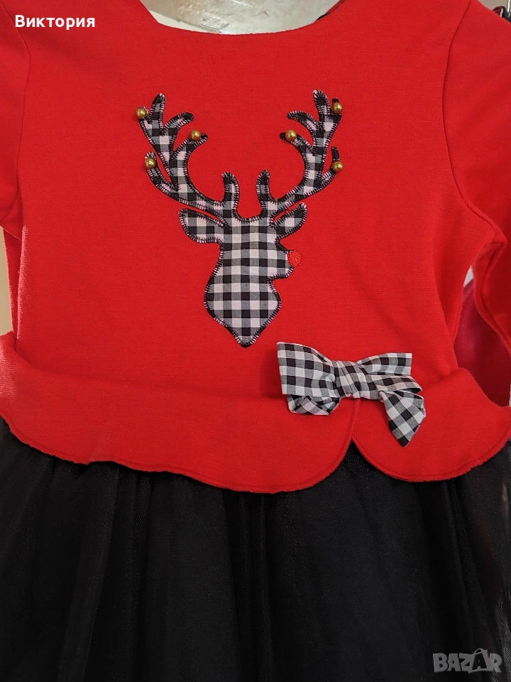 коледна рокля 98 размер , снимка 1