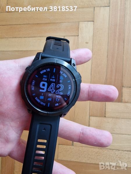 Garmin Fenix 7x Sapphire solar Dlc titanium strap, снимка 1