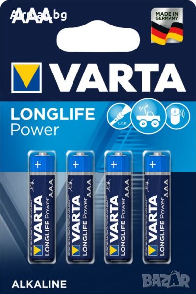 Батерии Varta Longlife Power 4903 AAA 4бр. блистер, снимка 1