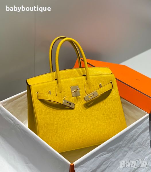 Hermes Birkin Amber yellow, снимка 1