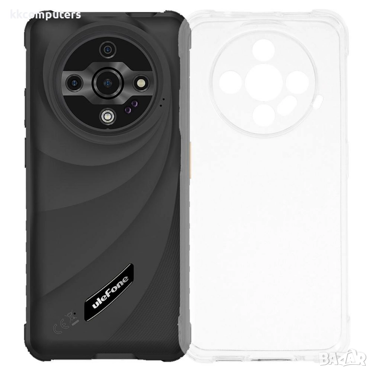 Калъф с протектор за Ulefone Armor X31 Pro – мек TPU удароустойчив калъф, прозрачен, снимка 1