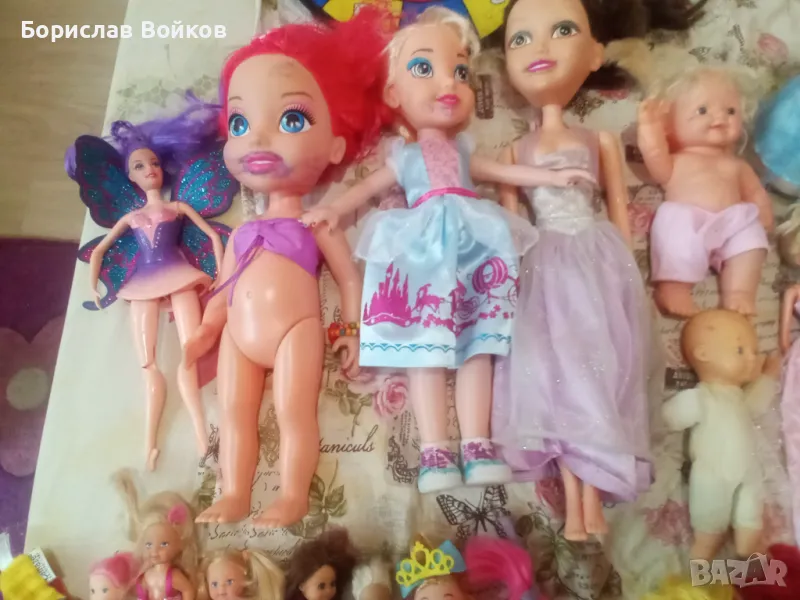 Кукли Барби Barbie, дартс, въженца, меч, опашка на русалка , снимка 1