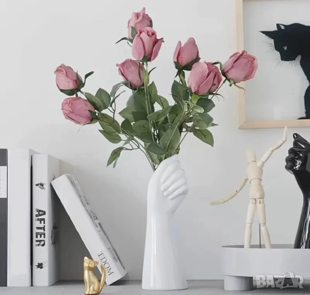 Молд кашпа ваза ръка 15,5 см, снимка 1