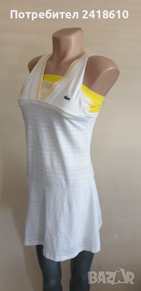 Lacoste X Roland Garros Stretch Ultra Dry Womens Dress Size 40 / M НОВО! ОРИГИНАЛ! Дамска Спортна Ро, снимка 1