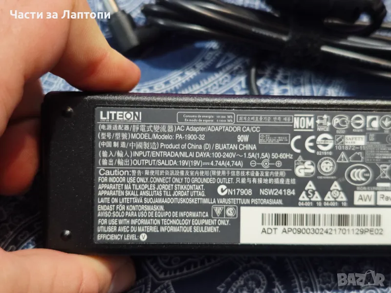 Oригинално зарядно Acer LITEON AC Adapter PA-1900-32 90W 19V 4.74A, снимка 1