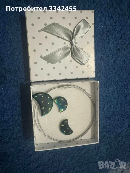 Комплект обеци и гердан, снимка 1