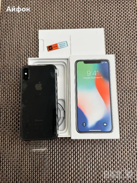 НОВ! /*ЛИЗИНГ*/ IPhone X 256Gb Silver / Айфон , снимка 1