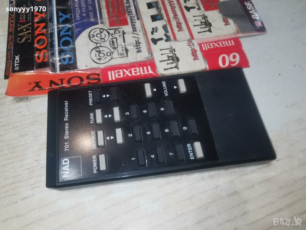 NAD 701 STEREO RECEIVER REMOTE CONTROL-ВНОС SWISS 1412250954, снимка 1