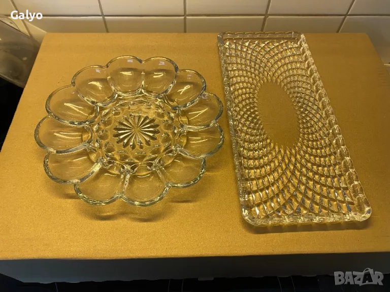 Кристални чинии, плата, ВЕЛИКДЕНСКА ЧИНИЯ ЗА 12 ЯЙЦА, внос Германия, снимка 1