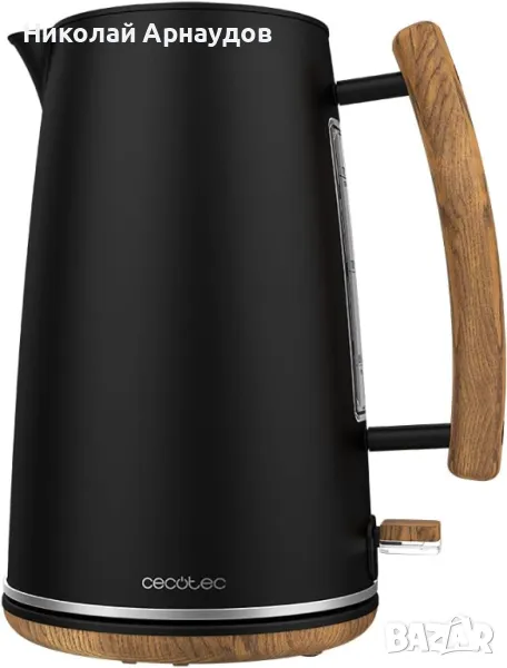 Чайник Cecotec ThermoSense 400 Black Woody , снимка 1