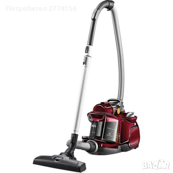 Прахосмукачка AEG LX7-2-CR-A Animal IX Power, 750 W, 1.4 l, червена, снимка 1