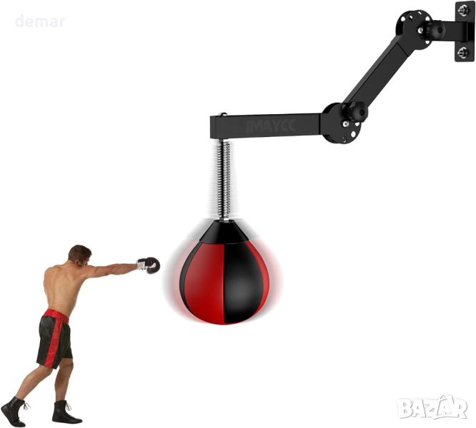 Speed ​​Bag Boxing, IMAYCC боксова круша, регулируема по височина, снимка 1