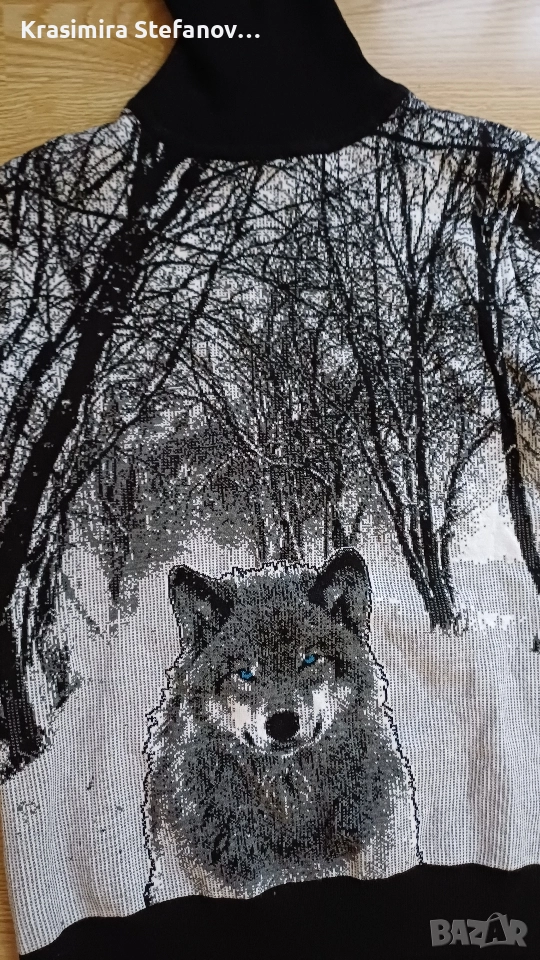 дамски ефектен зимен пуловер, снимка 1