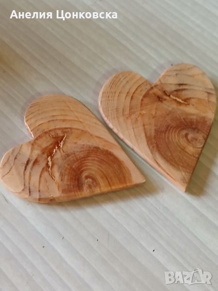 "Сърца"от дърво , снимка 1