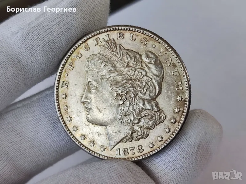 Сребърна монета One dollar 1878 г, снимка 1