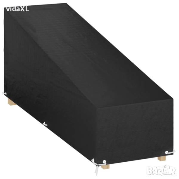 vidaXL Покривало за шезлонг 12 капси 200x65x35/60 см полиетилен(SKU:319344), снимка 1