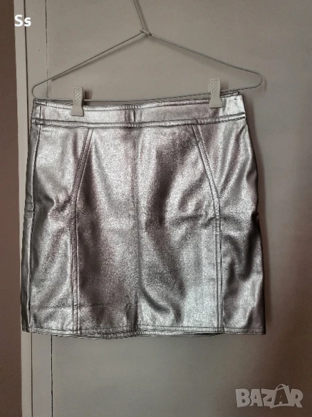 къса пола с металически сребрист ефект , снимка 1