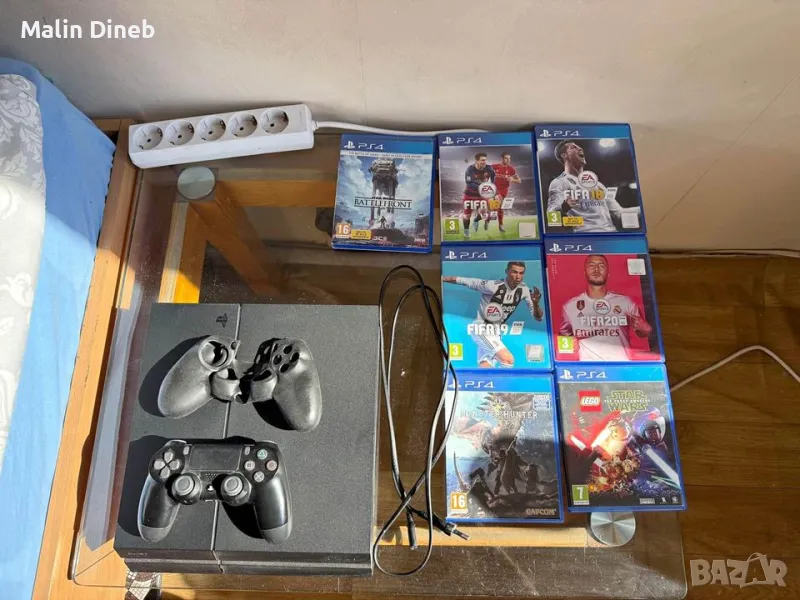 PlayStation 4 ( 500 GB ) + 7 игри + 1 контролер, снимка 1