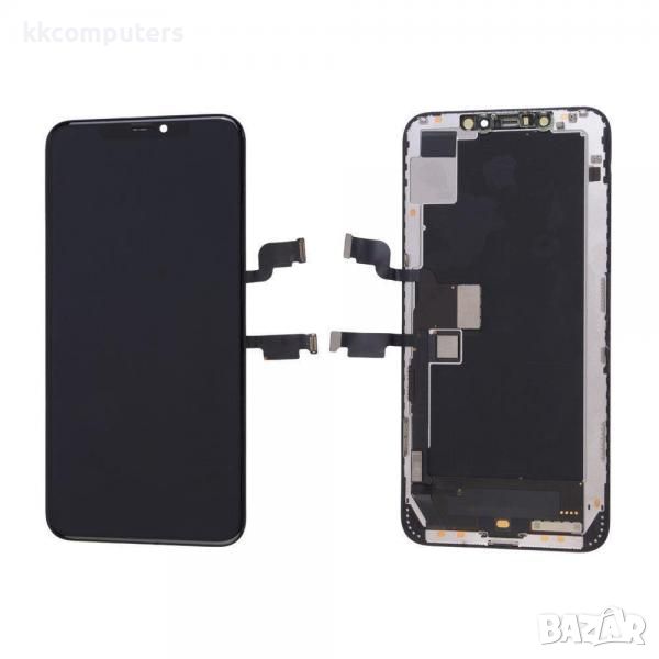 HQ OLED Съвместим LCD Дисплей за iPhone XS Max 6.5' + Тъч скрийн / Черен / Баркод : 482638, снимка 1