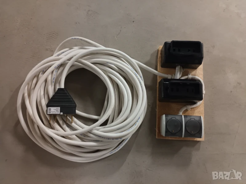 Трифазен удължител 25 метра, НОВ разклонител, монофазен удължител, снимка 1