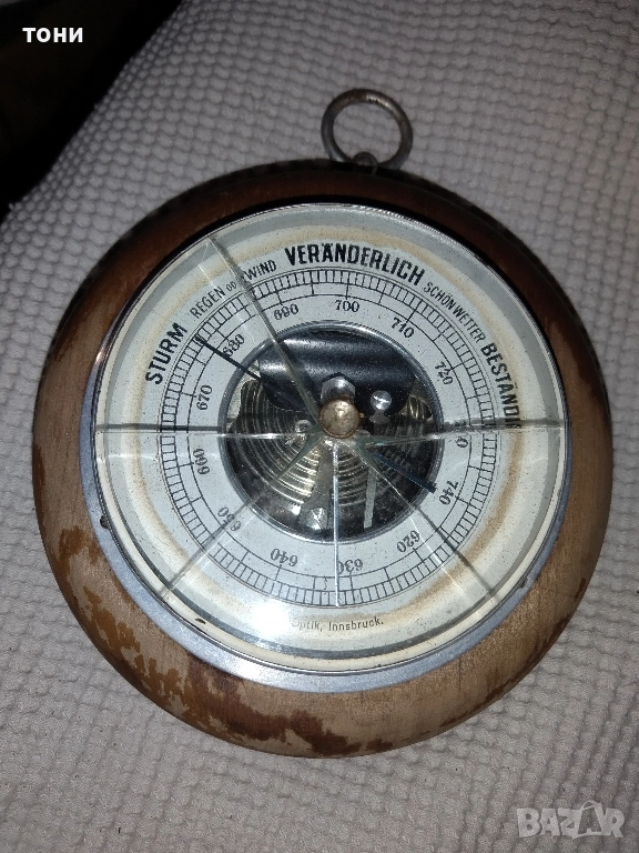 барометър антикварен, снимка 1