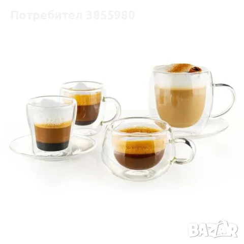 Чаша за еспресо с дръжка 95ml или 90ml 2 броя, снимка 1 - Чаши - 46888374