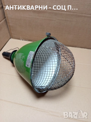 Соц Стара Емайлирана Лампа. Номер 590., снимка 3 - Антикварни и старинни предмети - 53205679