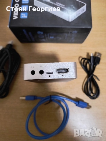 4K HDMI карта за видеозаснемане, USB 3.0 с микрофон и слушалки, HDMI изход, 4k 60Hz видеорекордер, снимка 4 - Друга електроника - 52422916