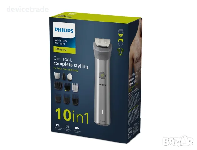 Тример за брада и коса 10 in 1 Philips Multigroom All in One MG5920/15, снимка 4 - Тримери - 47456500