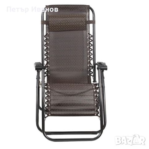 Сгъваем градински стол тип шезлонг, снимка 2 - Столове - 46371046