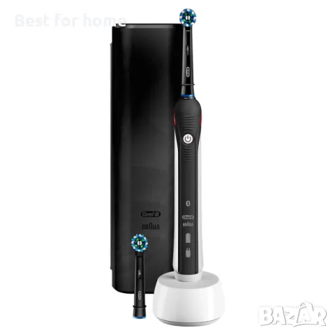 Електрическа четка за зъби Oral-B Smart 4 4500 Black Edition, Черна, 3 режима, 2 глави, Bluetooth, Т, снимка 3 - Други - 50104109