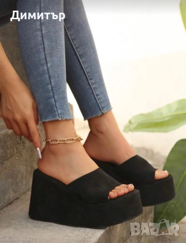 Чехли на платформа 41 , снимка 4 - Чехли - 51762670