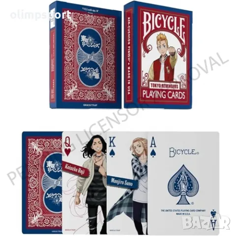 карти за игра BICYCLE TOKYO REVENGERS нови  , снимка 4 - Карти за игра - 49540387