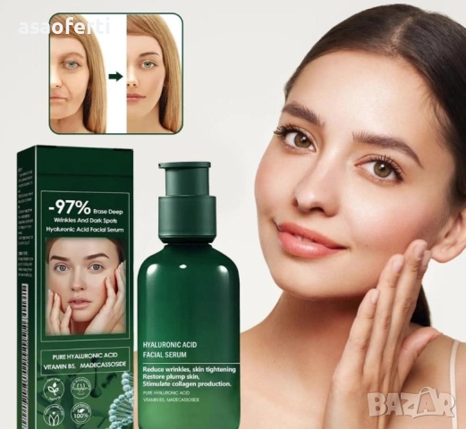 💧 EELHOE Серум за Лице с Хиалуронова Киселина, Витамин B5 и Мадекасозид – 80 мл, снимка 2 - Козметика за лице - 52552049