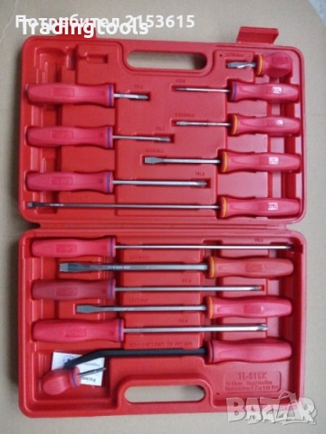 genius 14 броя плоски и кръстати отвертки и 1 рамо made in canada