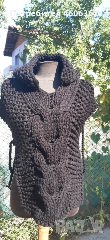 ръчно изплетено детско пончо , снимка 8 - Детски якета и елеци - 51855397