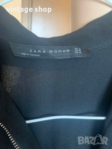 Черен гащеризон Zara с ефектен цип, размермS/M, снимка 4 - Гащеризони - 53687440